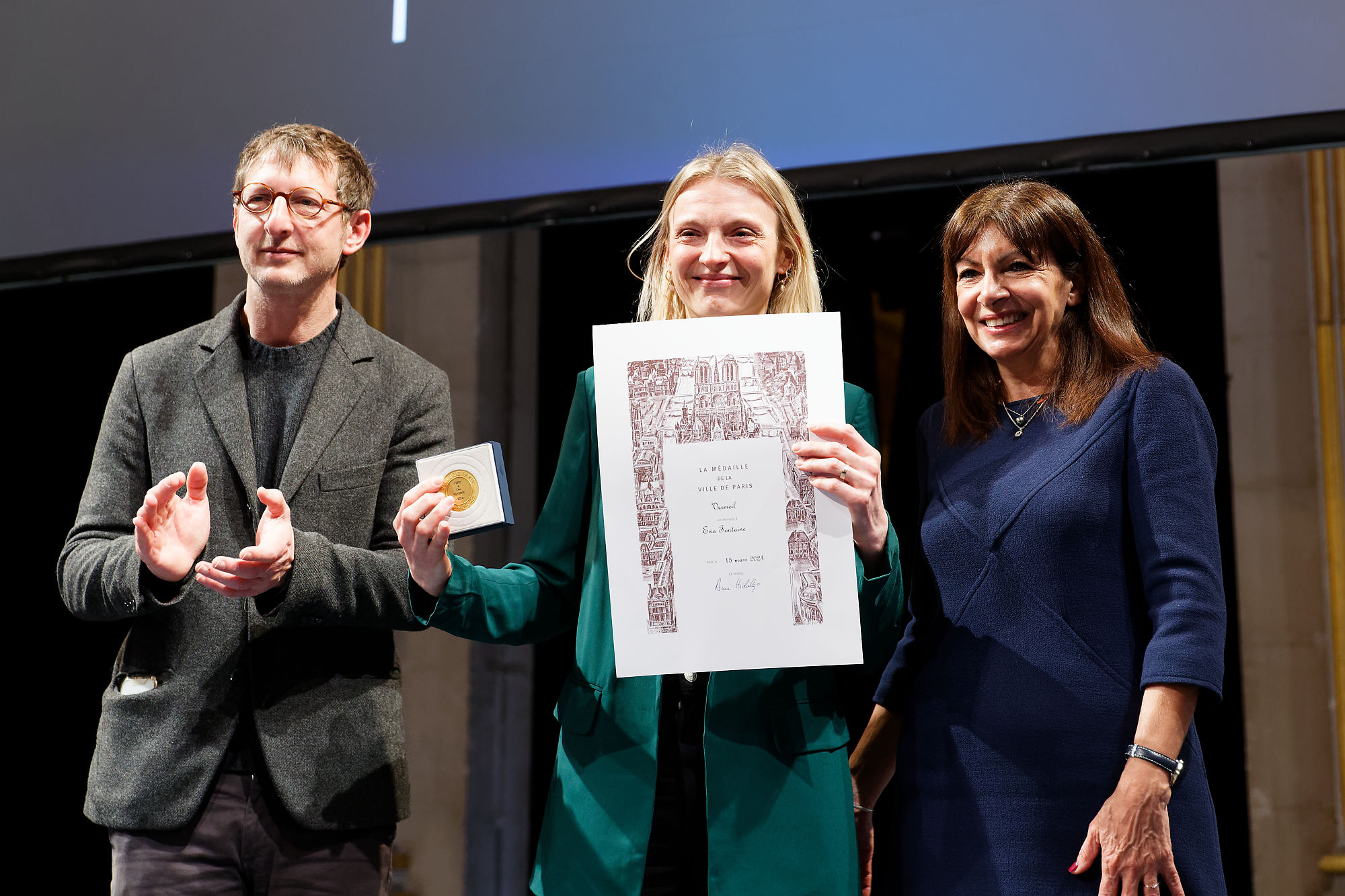 Eva Fontaine décorée © DR