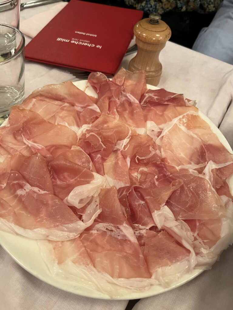 Assiette de jambon de Parme © BB