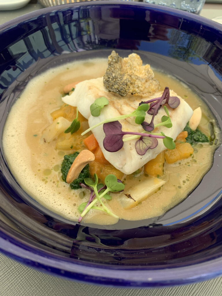 Sandre, légumes racine cuits façon « risotto » © JRF